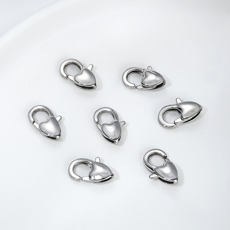 Titanium steel, ladle gold heart-shaped lobster clasp
