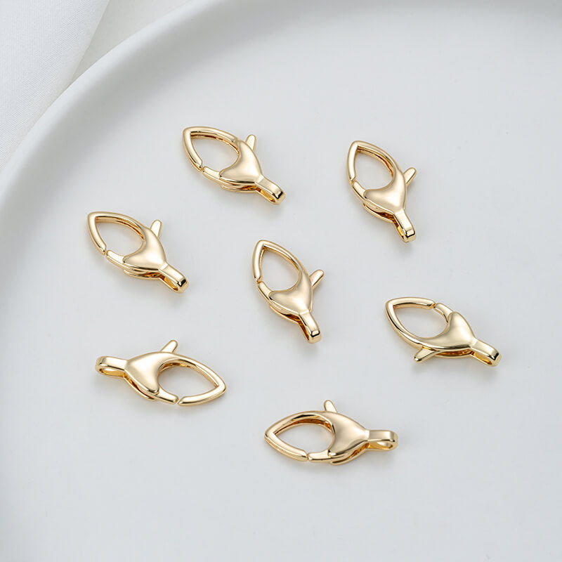 Titanium steel, ladle gold heart-shaped lobster clasp