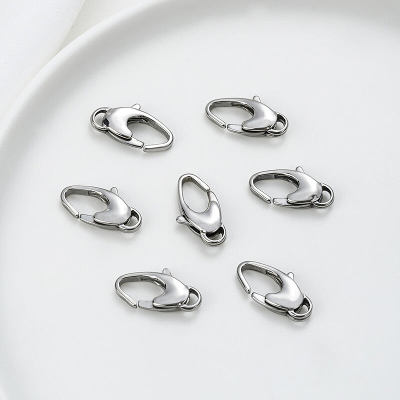 Titanium steel, ladle gold heart-shaped lobster clasp