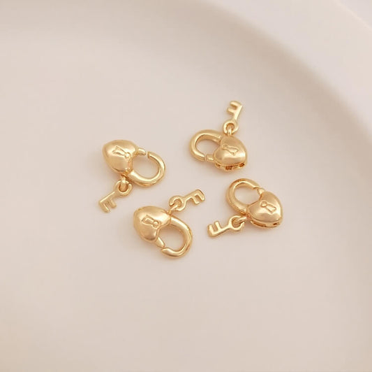 Heart lock lobster clasp connection finishing accessories