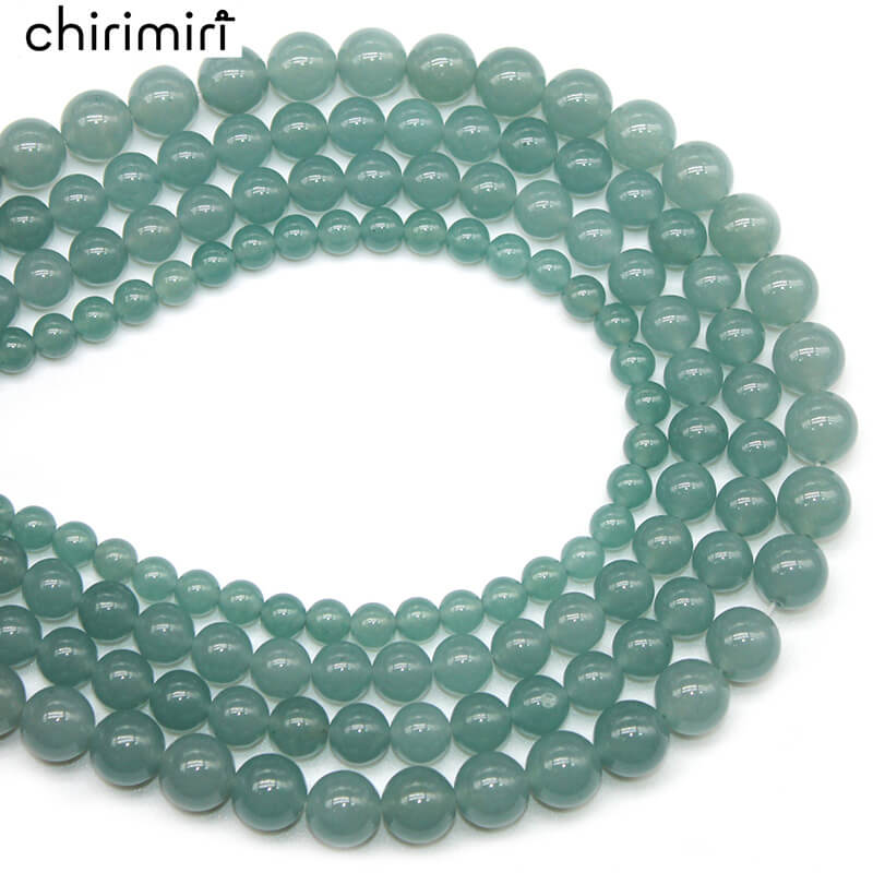 Ink blue chalcedony loose beads necklace semi-finished product