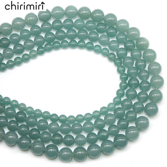 Ink blue chalcedony loose beads necklace semi-finished product
