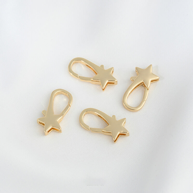 Five-pointed star four-leaf clover spring lobster clasp
