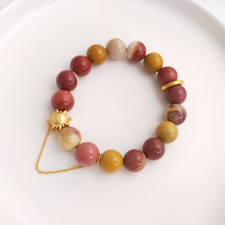 Sun and moon large hole spacer bead hanging chain DIY Accessories