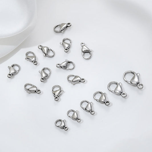Lobster clasp, titanium steel color,A#