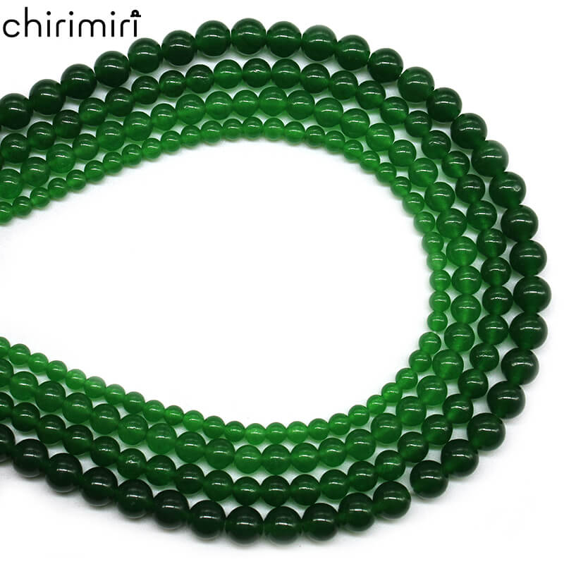 Malay jade crystal jade loose beads DIY hand-woven bracelet