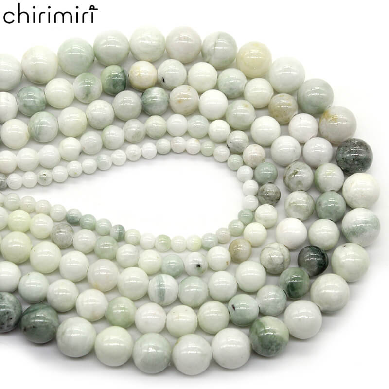 Maotian jade loose beads round beads DIY hand-woven materials