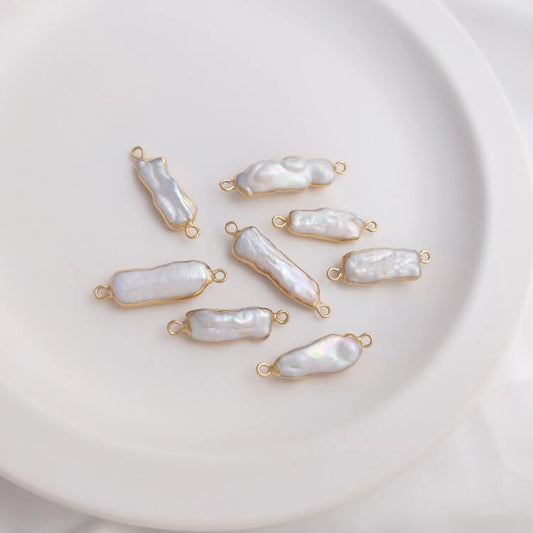 DIY Jewelry Making | Freshwater Pearl Connector | Handmade Necklace Bracelet Craft Supplies