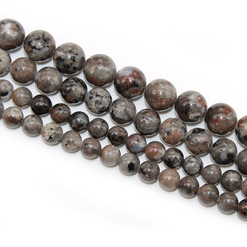 Flame stone orange flash stone round beads DIY hand-woven bracelet