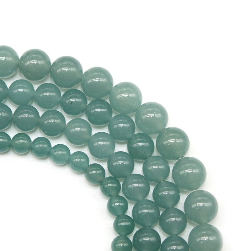 Ink blue chalcedony loose beads necklace semi-finished product