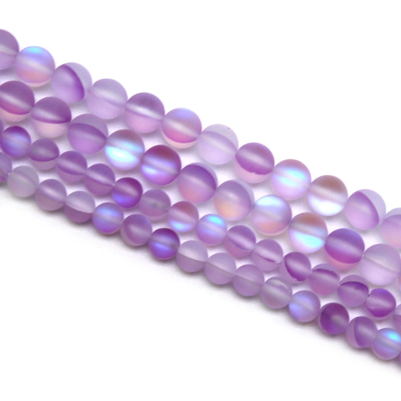 Purple flash stone loose beads DIY hand-woven bracelet