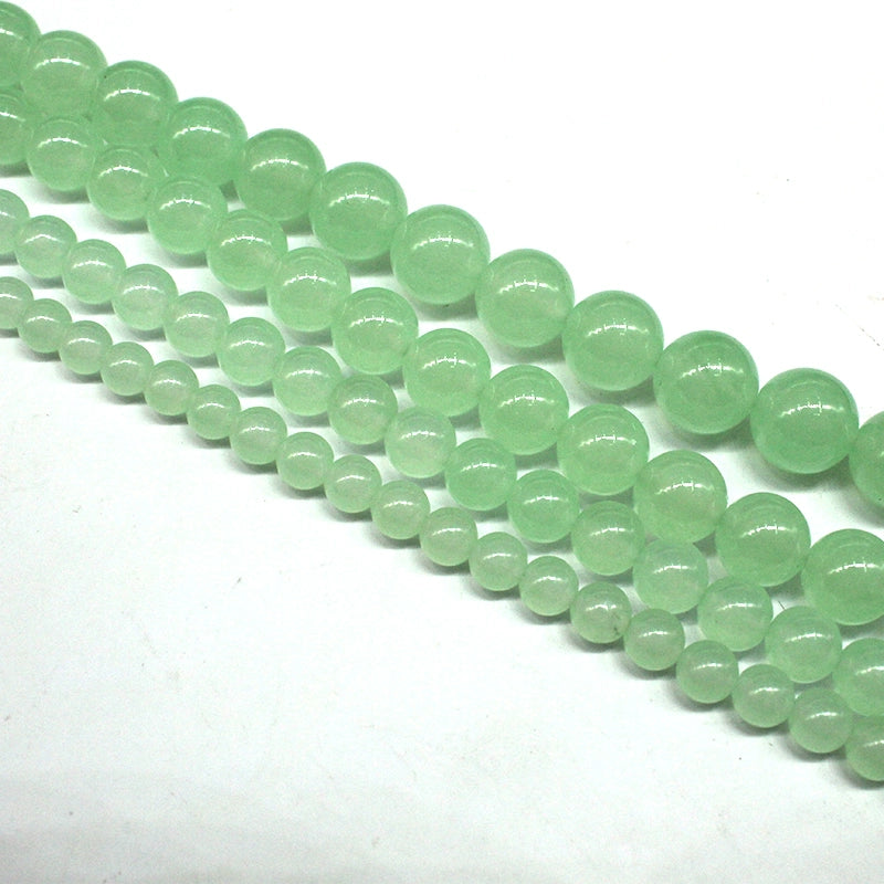 Emerald chalcedony loose beads semi-finished bracelet
