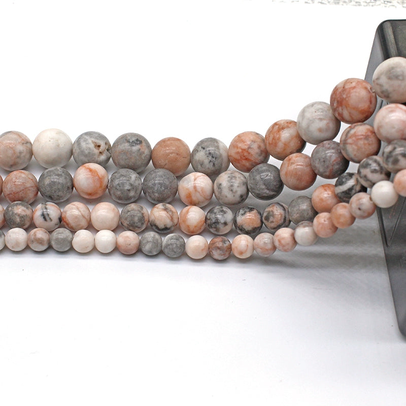 Pink zebra loose beads DIY hand-woven bracelet