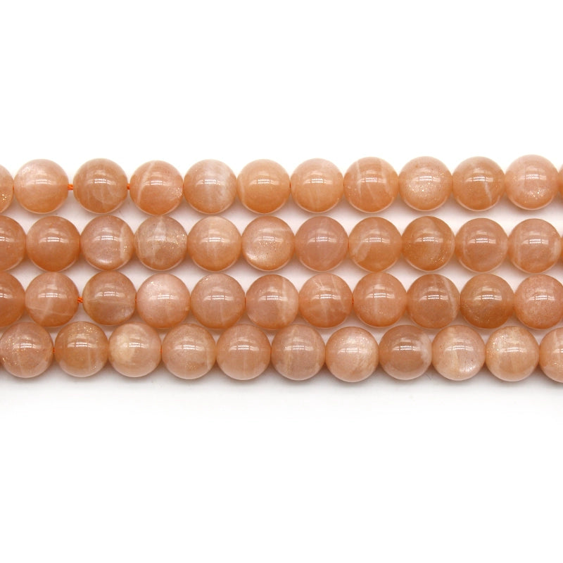 Natural stone sunstone round beads diy handmade bracelet
