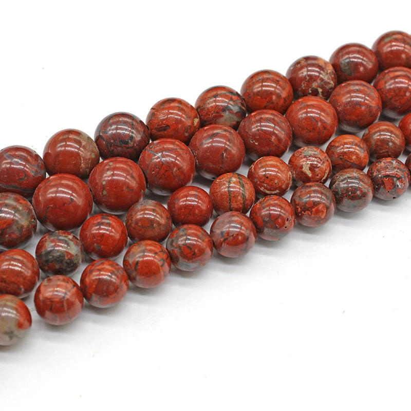 Flower red loose beads crystal materials