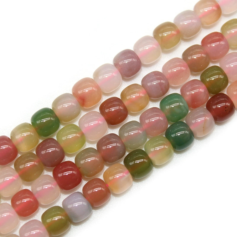 Yanyuan agate 6*7mm old type bead barrel bead DIY jewelry accessories