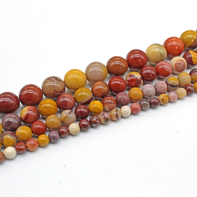 Egg yolk stone loose beads and round beads DIY hand-woven materials
