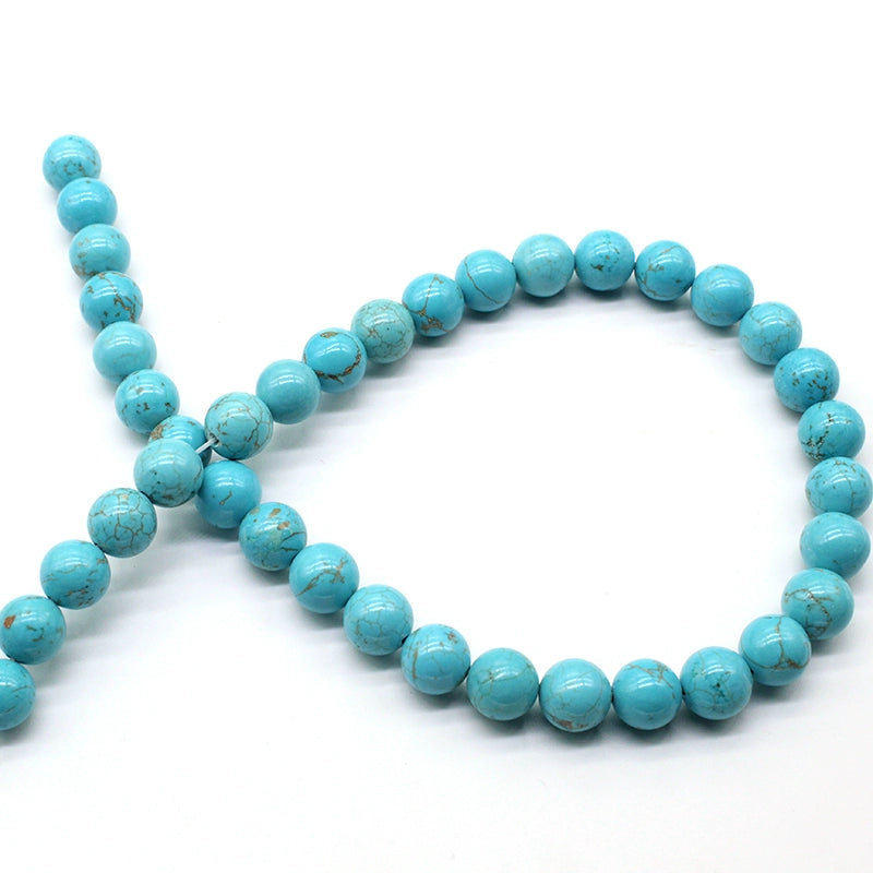 Natural stone light blue turquoise loose beads