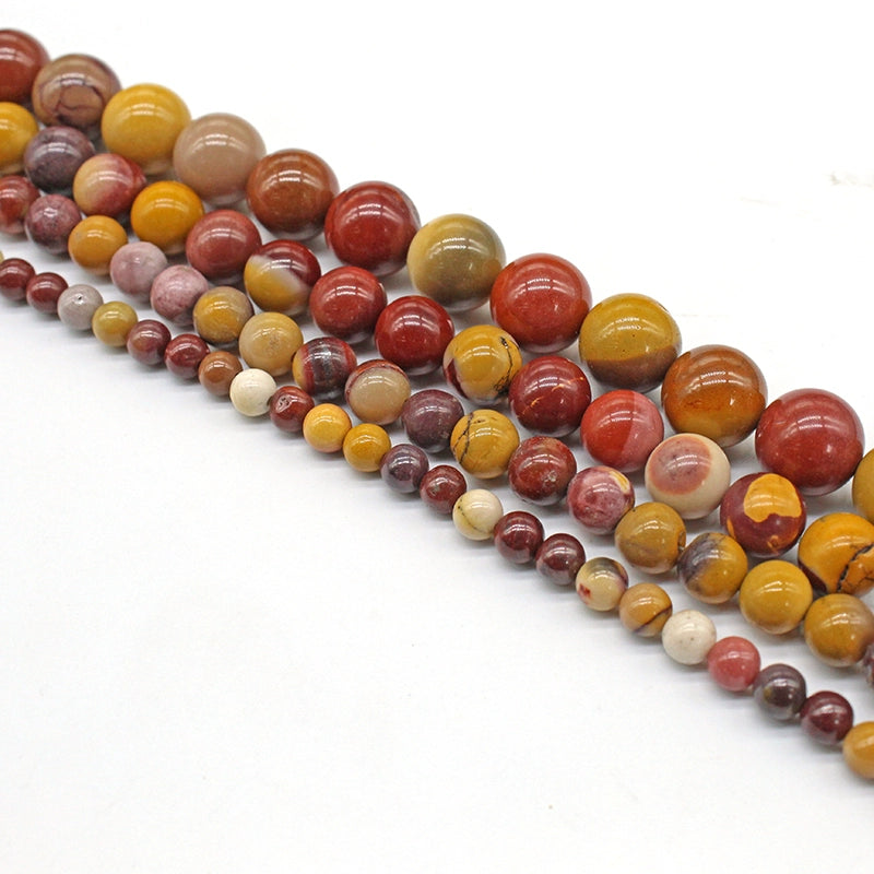 Egg yolk stone loose beads and round beads DIY hand-woven materials