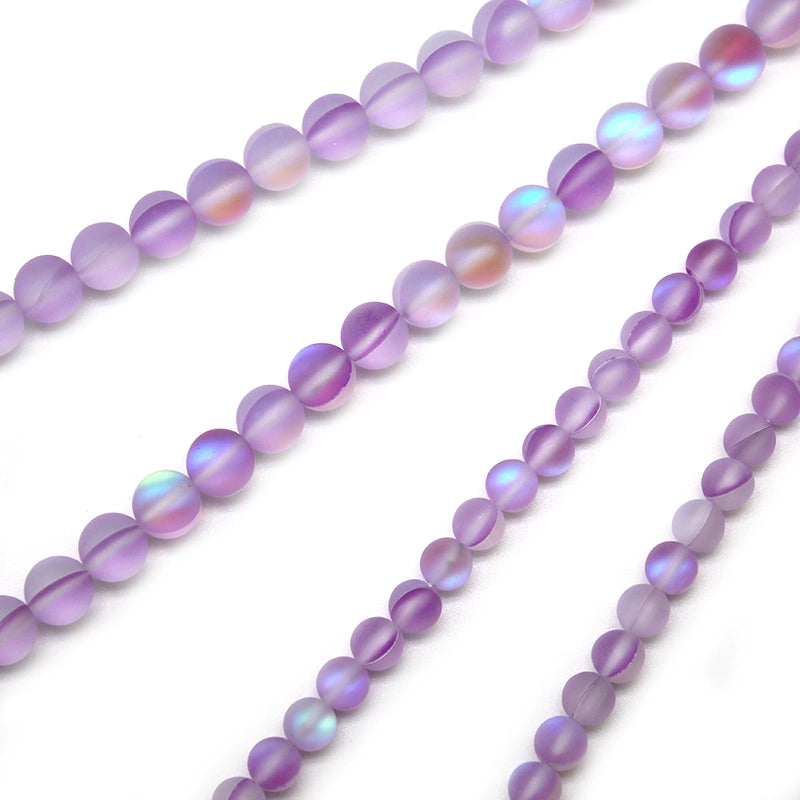 Purple flash stone loose beads DIY hand-woven bracelet