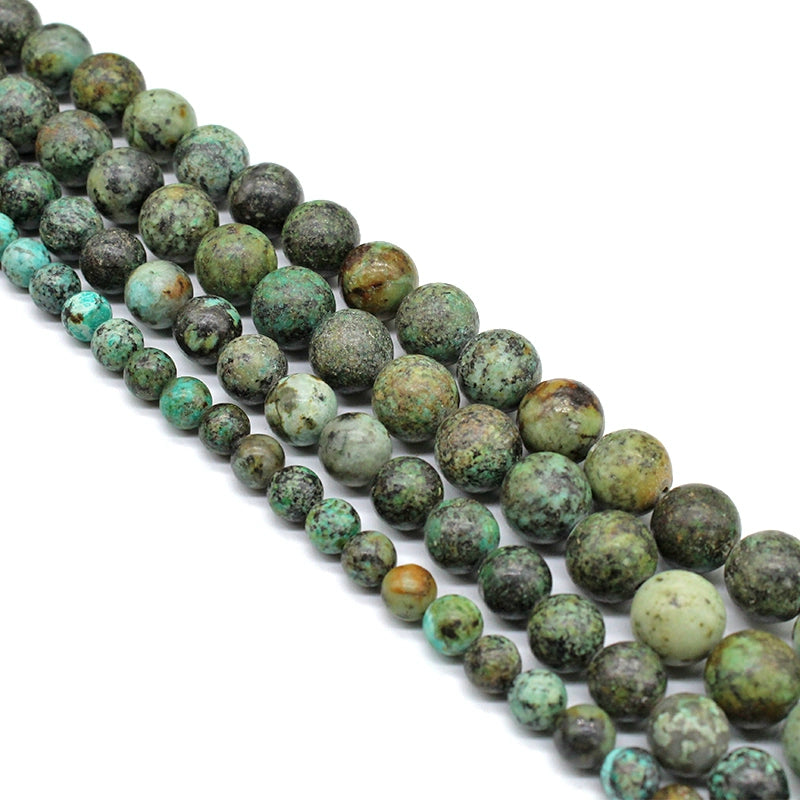 African turquoise loose beads and round beads DIY hand-woven materials