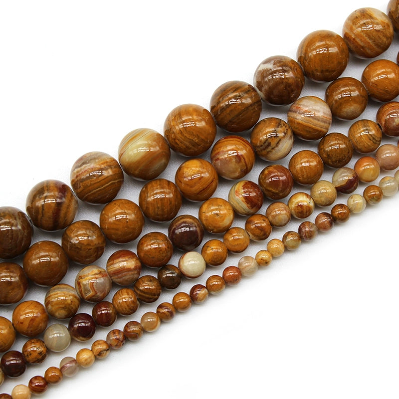 Yellow stone loose beads round beads necklace earring accessories