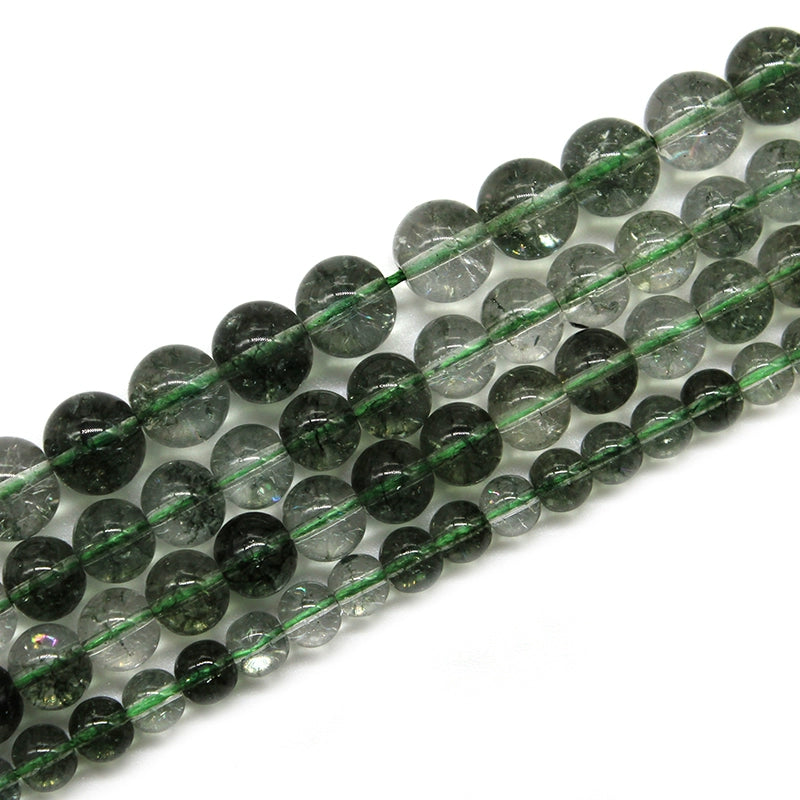 K9 glass green ghost loose beads and round beads DIY handmade crystal