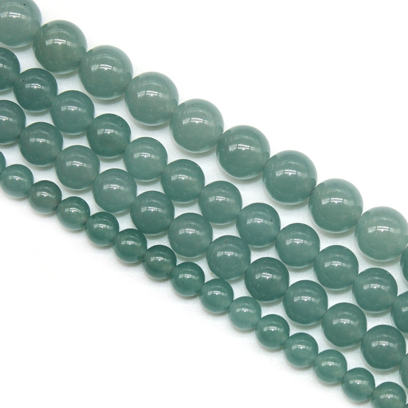 Ink blue chalcedony loose beads necklace semi-finished product