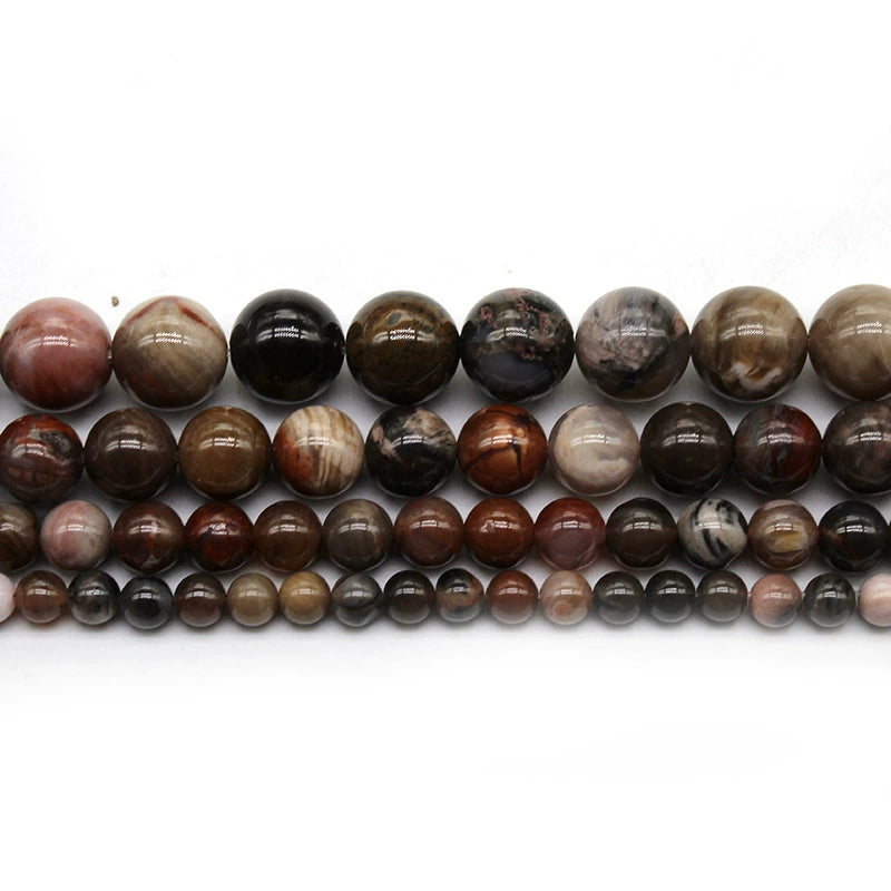 Wooden jade tree jade loose beads DIY hand-woven crystal