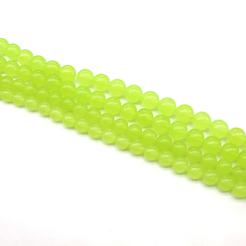 Grape green chalcedony crystal jade loose beads DIY hand-woven bracelet