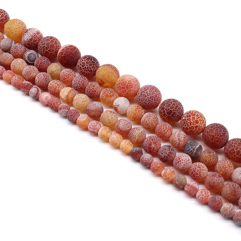 Weathered agate loose beads DIY hand-woven material