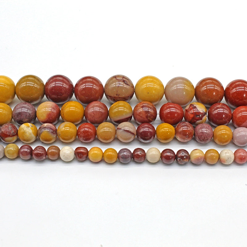 Egg yolk stone loose beads and round beads DIY hand-woven materials