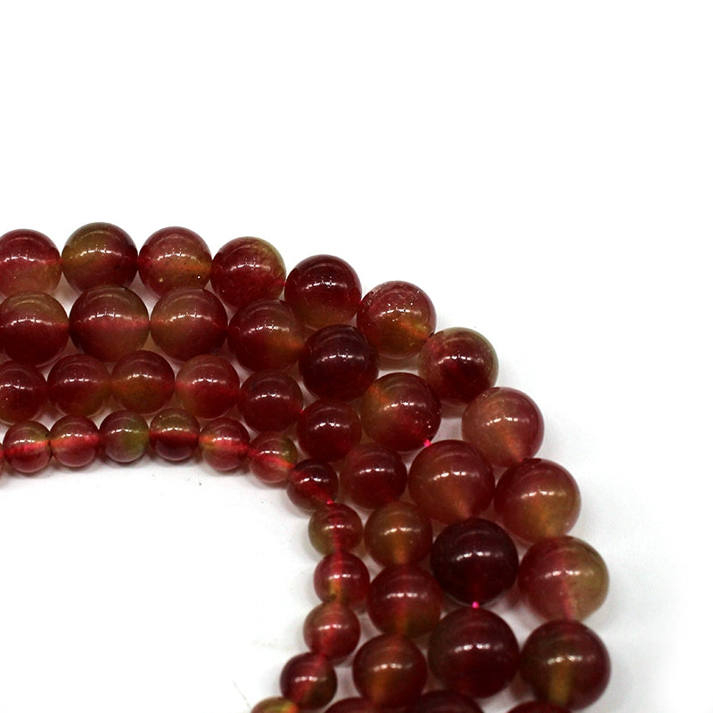 Watermelon crystal crystal jade round beads DIY handmade weaving materials