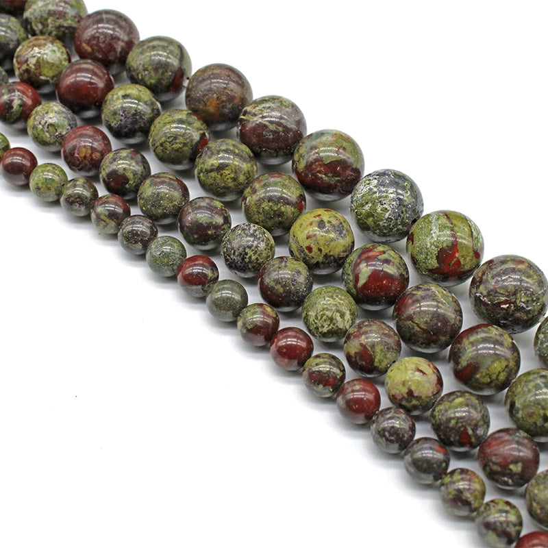 Natural dragon blood stone loose beads DIY hand-woven materials