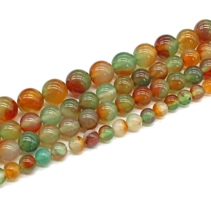 Peacock agate loose beads bracelet string jewelry