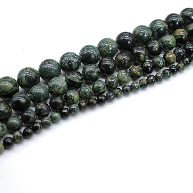 Natural green eye stone round beads crystal agate DIY hand-woven materials