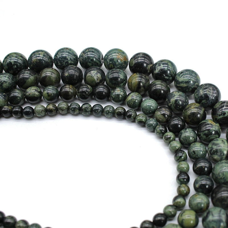 Natural green eye stone round beads crystal agate DIY hand-woven materials