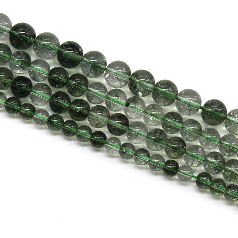 K9 glass green ghost loose beads and round beads DIY handmade crystal