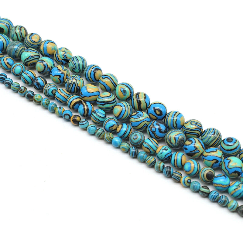 Synthetic flower peacock agate loose beads diy hand-woven material