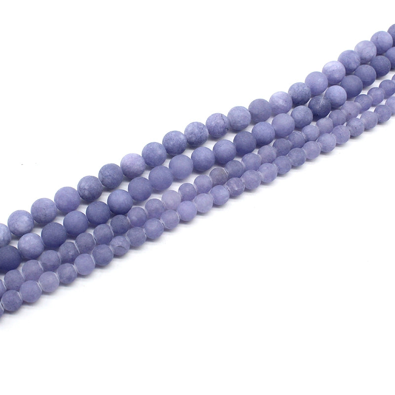 Frosted lavender loose crystal beads for DIY hand-woven materials