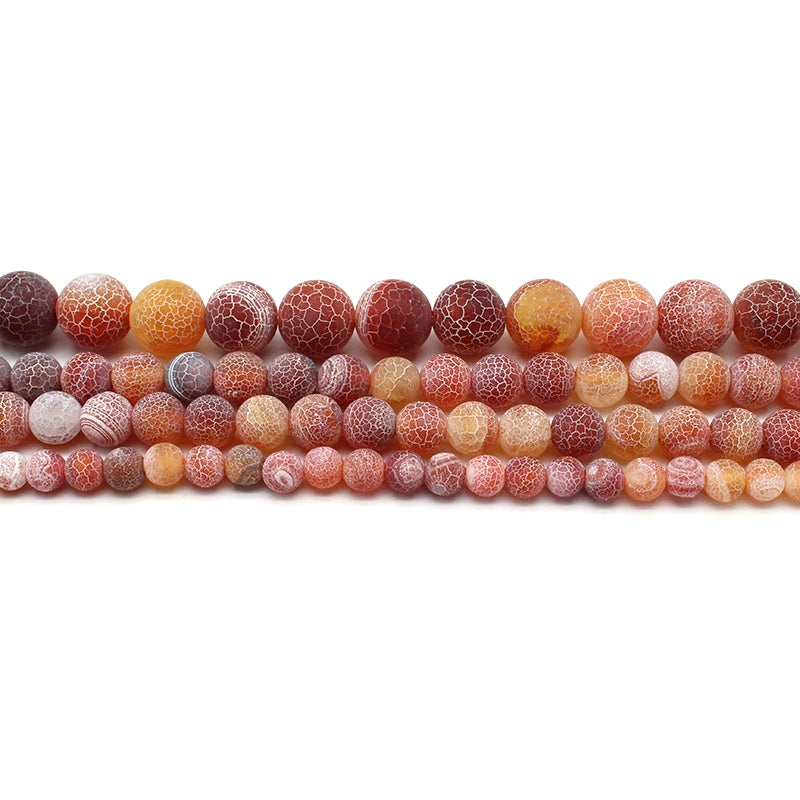 Weathered agate loose beads DIY hand-woven material