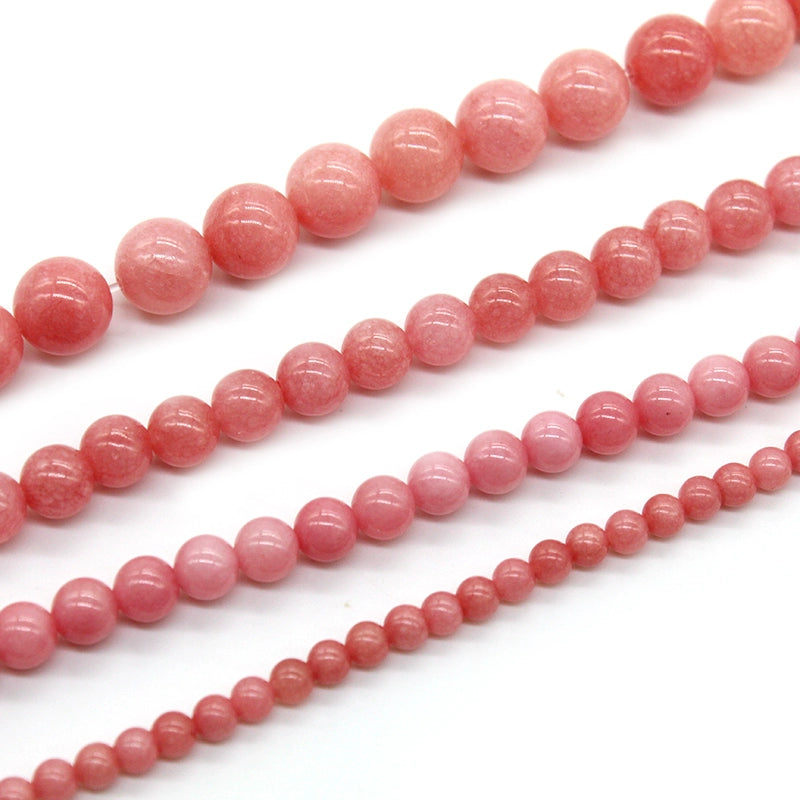 Red veined chalcedony semi-finished DIY handmade crystal beads