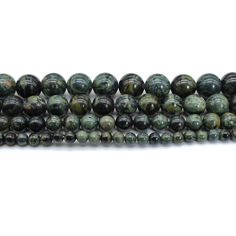 Natural green eye stone round beads crystal agate DIY hand-woven materials