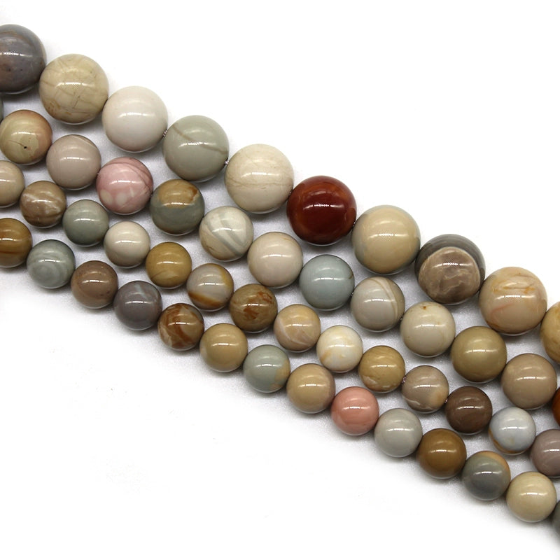 Cream Alashan loose beads DIY hand-woven bracelet
