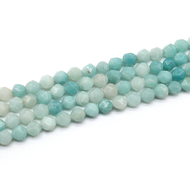 Large cut Amazon loose beads necklace