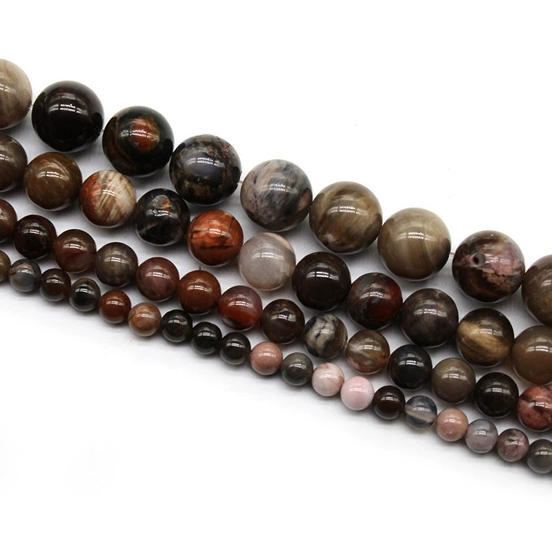 Wooden jade tree jade loose beads DIY hand-woven crystal