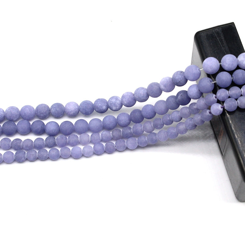 Frosted lavender loose crystal beads for DIY hand-woven materials