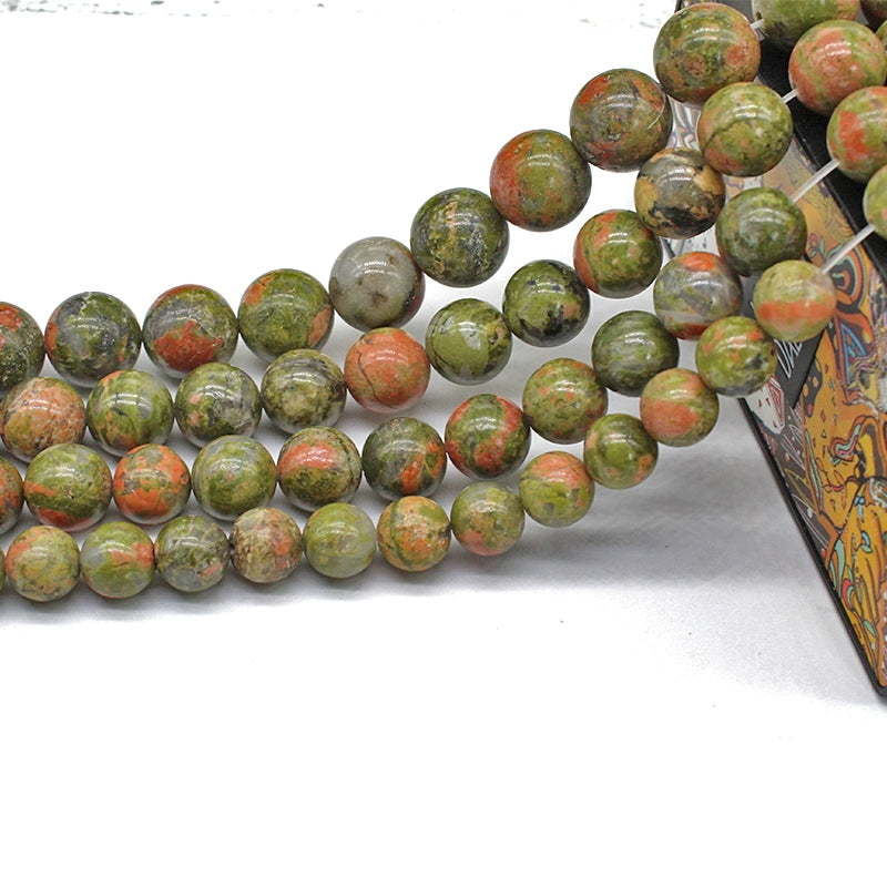 Flower green loose beads DIY hand-woven crystal