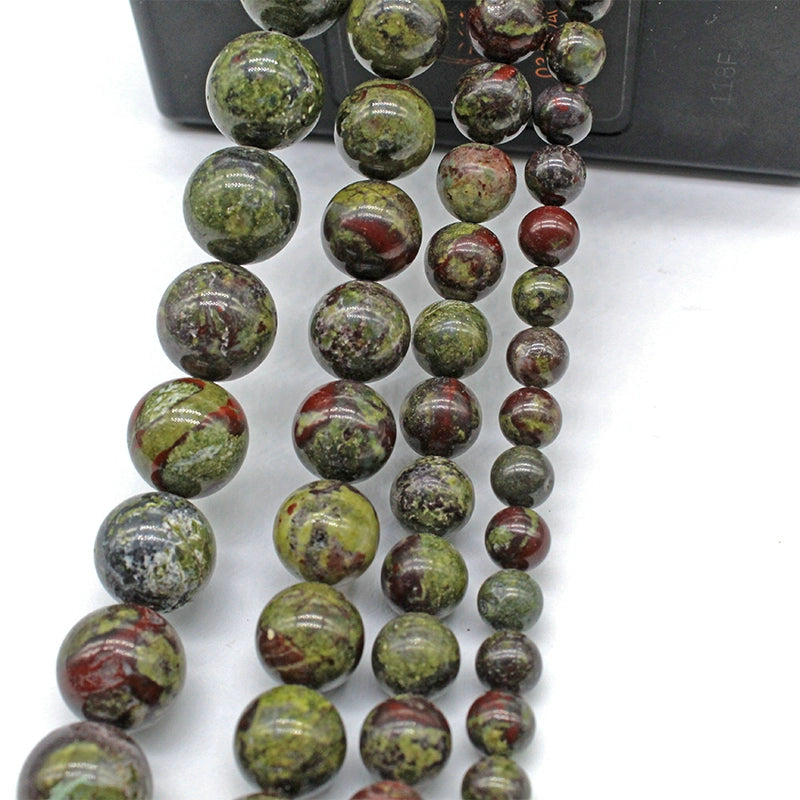 Natural dragon blood stone loose beads DIY hand-woven materials