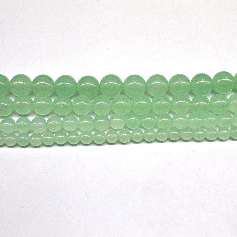 Emerald chalcedony loose beads semi-finished bracelet